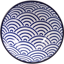 Nippon Blue Dish 9.5 cm Waves