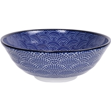 Nippon Blue Soba Bowl 21 cm Dots