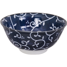 White/blue  - Mixed bowls 15x7 cm