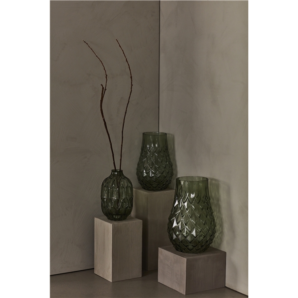 Day Green Glass Vase (Bilde 3 av 4)