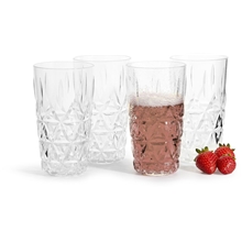 Picknick stort glass 4-pack