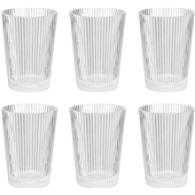 Transparent - Stelton Pilastro Drikkeglass 6-pack