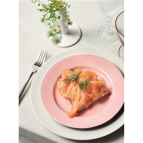 Lyngby Rhombe Color Tallerken Rosa (Bilde 3 av 4)