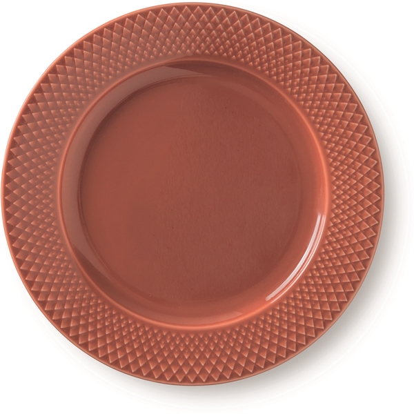 Lyngby Rhombe Tallerken Terracotta (Bilde 1 av 3)