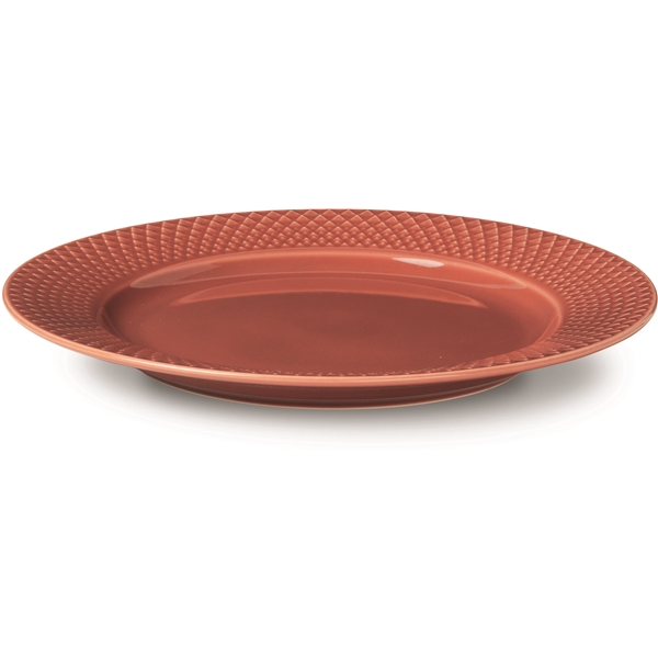 Lyngby Rhombe Tallerken Terracotta (Bilde 2 av 3)