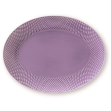 Rhombe Color Oval serveringsfat Lyselilla