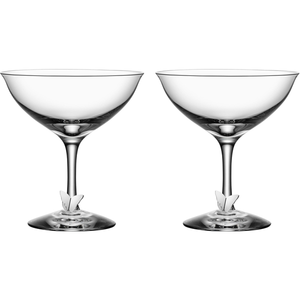 Symbols Butterfly Champagne Coupe 2-pakning
