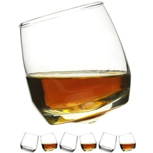 6 stk/pakke - Bar Whiskeyglass, Avrundet Bunn 6-pakk