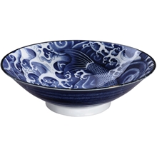 Blue - Carp Menbachi Bowl 25.2x7.7cm