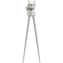 Lucky Cat White - Children Chopsticks 22cm