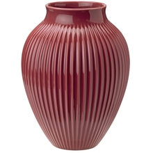 Knabstrup Vase spor 27 cm Bordeaux