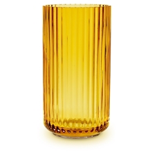 38 cm - Amber - Lyngbyvasen Glass amber