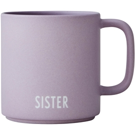 Design Letters Mini Favoritmugg med handtag Sister / Lavender