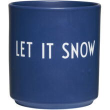 Design Letters Favoritkopp Let it snow / Midnight Blue