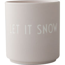 Design Letters Favoritkopp Let it snow / Pastel Beige