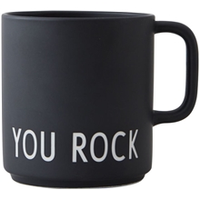 You rock / Black - Design Letters Favoritkopp med håndtak