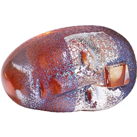 Kosta Boda Brains Golden brown/silver 'I see you'