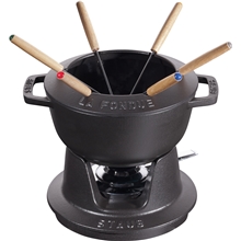 Sort - Staub Fondue sett 1,65 L