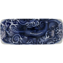 Carp Blue - Japonism Plate 28,5x14x2,5cm