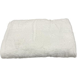 Puuvillapyyhe 69 x 137 cm Valkoinen
