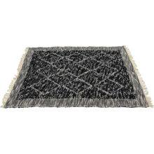 Svart/Vit - Teppe - Diamond 100 x 150 cm.