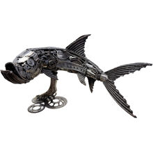 Metallskulptur Tarpon Fish 1 stk 1