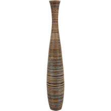 75 cm - Stripet timeglassvase i tre