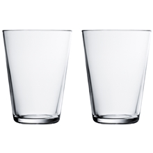 1 set - Transparent - Kartio Allglass 40 cl 2stk/pakke