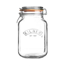 Konserveringsboks med patentlokk 1,5 liter Transparent