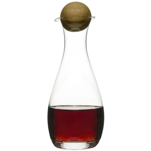 Olje/Eddikflaske i Munnblåst Glass med Eikekork. (Bilde 2 av 5)