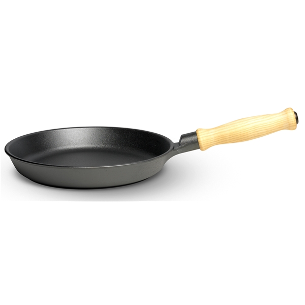 Stekepanne med trehåndtak (Bilde 1 av 2)