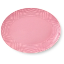 Rhombe Color Ovalt serveringsfat 28.5x21.5 cm Rosa