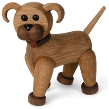 Woody Puppy Decoration 10 cm Eik