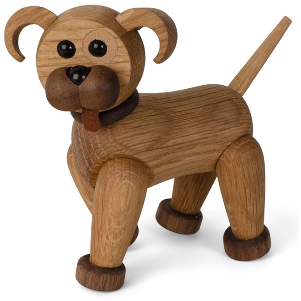 Woody Puppy Decoration 10 cm Eik (Bilde 1 av 5)