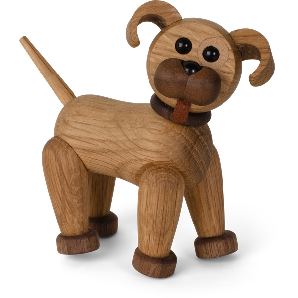 Woody Puppy Decoration 10 cm Eik (Bilde 3 av 5)