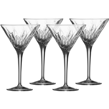 4 stk/pakke - Transparent - Mixology Martini glass 4-pakning