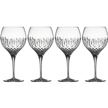 4 stk/pakke - Transparent - Diamante spanske gin & tonic glass 4-pakning