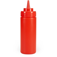 0.34 liter - Exxent dressing flaske rød