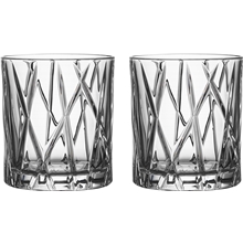 City Whisky glass AV 2-pakning