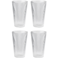 1 set - Transparent - Stelton Pilastro Drikkeglass 4-pakning