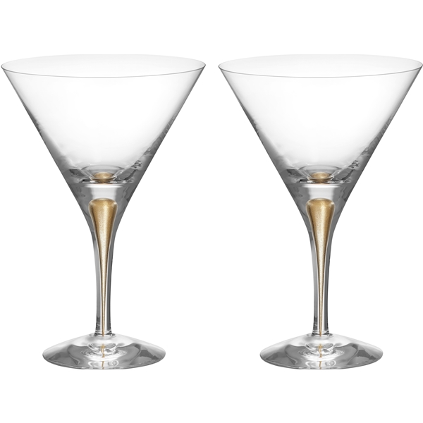 Intermezzo Martini glass gull 25cl 2-pak (Bilde 1 av 2)