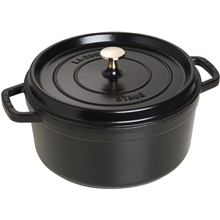 Sort - Staub Rund gryte 5,2 L