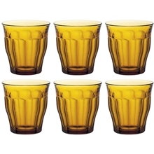 Duralex Drikkeglass Picardie Amber 6-pak