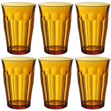 36 cl - Duralex Drikkeglass Picardie Amber 6-pak