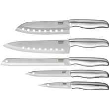 Calgary knivsett i stål 5 kniver