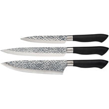 1 set - Sort - Akira knivsett 3 kniver