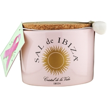 140 gram - Fleur De Sel La Vie En Rose i keramisk beholder