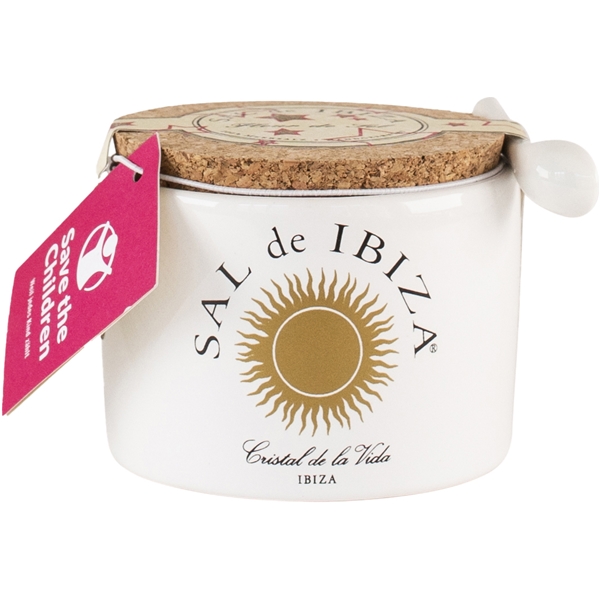 Fleur De Sel Hvit i keramisk beholder