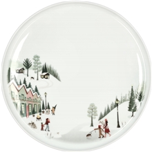 26 cm - Hvit - Pillivuyt Vinter Tallerken flat rett kant