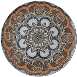 Mandala Mattallrik 32 cm B